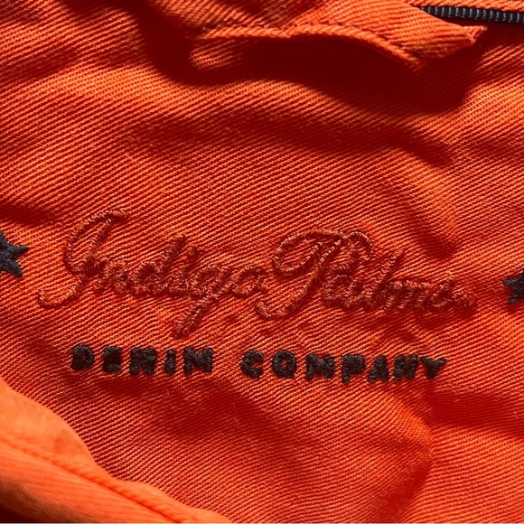 2 for $25 - Vintage orange Indigo palms button down long sleeve - Picture 3 of 3